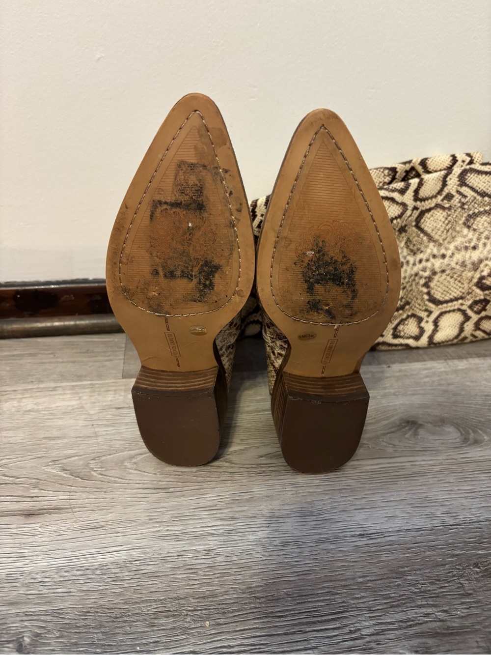 Vince Camuto snake print boots - Picture 8 of 16